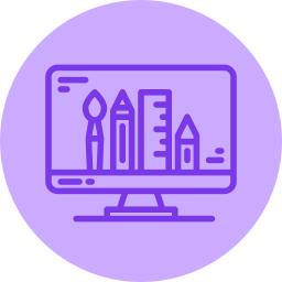 computer purple
